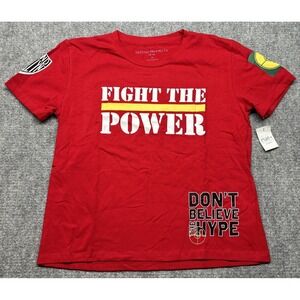 Fight The Power Defend Brooklyn T-Shirt Women's 2X Plus Red Short Sleeve New